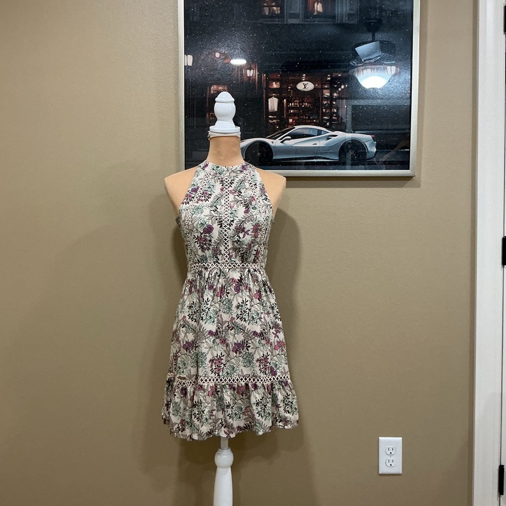 Elegant Floral Mini Dress